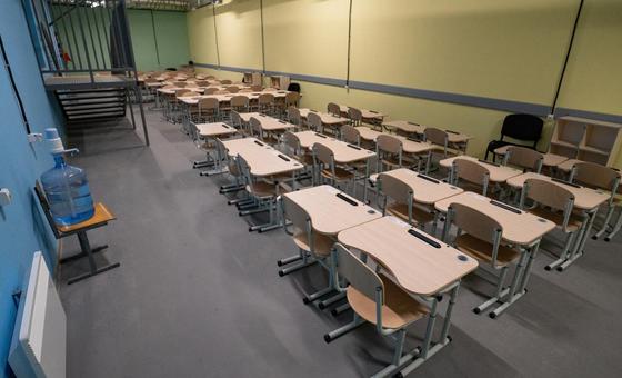 Projeto do Unops permite que a educação continue no sul da Ucrânia